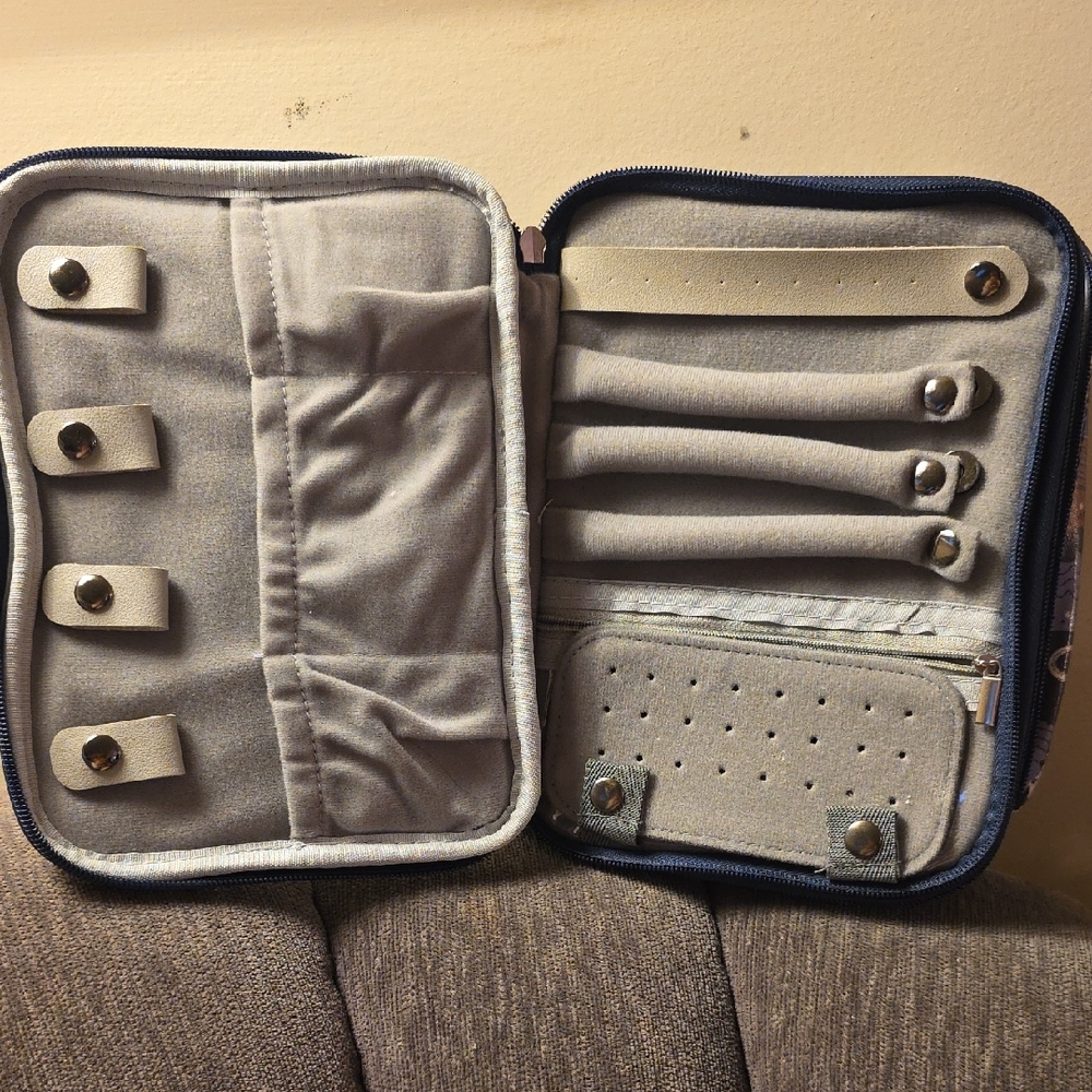 Travel Jewelry Organizer Case Cat Themed